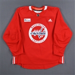 adidas<br>Red Practice Jersey w/ MedStar Health Patch<br>Washington Capitals 2021-22<br> Size: 56