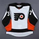 Belpedio, Louis<br>White Reverse Retro Set 1 - Game-Issued (GI)<br>Philadelphia Flyers 2022-23<br>37 Size: 54