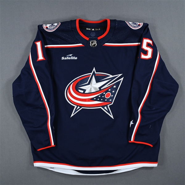 Bayreuther, Gavin<br>Blue Set 1<br>Columbus Blue Jackets 2022-23<br>#15Size: 56