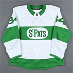 Matthews, Auston *<br>White St. Pats - Worn March 14, 2021<br>Toronto Maple Leafs 2020-21<br>#34 Size: 58