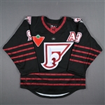 Deschênes, Kim<br>Black Set 1 w/A - Worn in First Game in Franchise History - November 5, 2022 @ Buffalo Beauts<br>Montreal Force 2022-23<br>#9 Size: LG