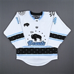 Attea, Allison<br>White Set 1 w/ May 14 Patch<br>Buffalo Beauts 2022-23<br>#14 Size: MD