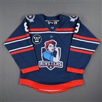 Babstock, Kelly<br>Blue Set 1 - 100th Combined Regular & Postseason PHF Game - First PHF Game in Quebec<br>Metropolitan Riveters 2022-23<br>#8 Size: LG