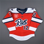 Berglund, Ebba<br>Red Set 1<br>Metropolitan Riveters 2022-23<br>#12 Size: MD