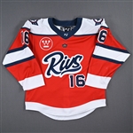 Bujold, Sarah<br>Red Set 1<br>Metropolitan Riveters 2022-23<br>#16 Size: MD