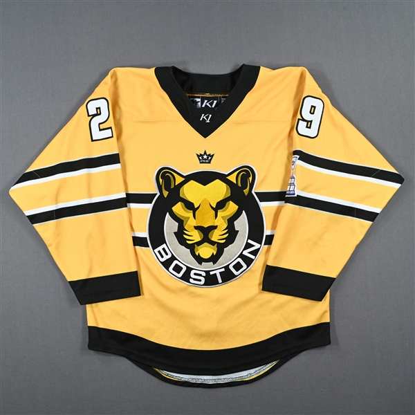 Friesen, Kayla<br>Gold Set 2 / Playoffs<br>Boston Pride 2022-23<br>#29 Size: SM