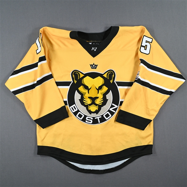 Gilmore, Becca<br>Gold Set 2 / Playoffs<br>Boston Pride 2022-23<br>#15 Size: MD