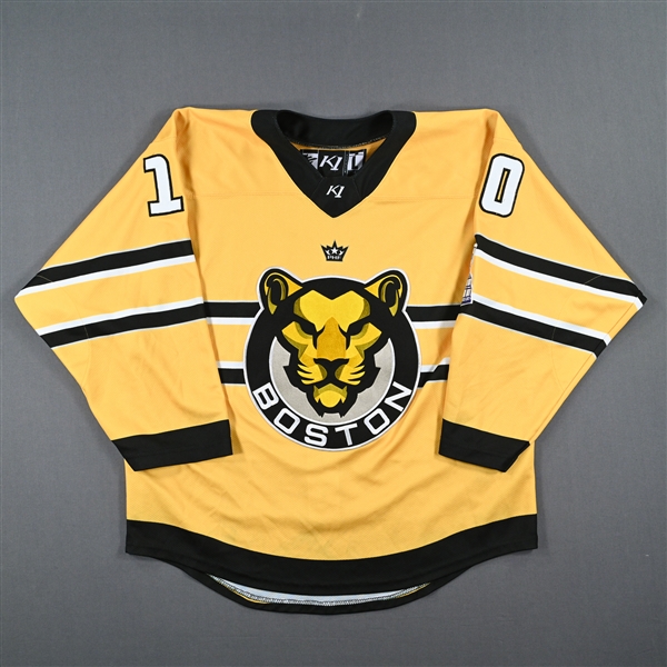 House, Taylor<br>Gold Set 2 / Playoffs<br>Boston Pride 2022-23<br>#10 Size: LG