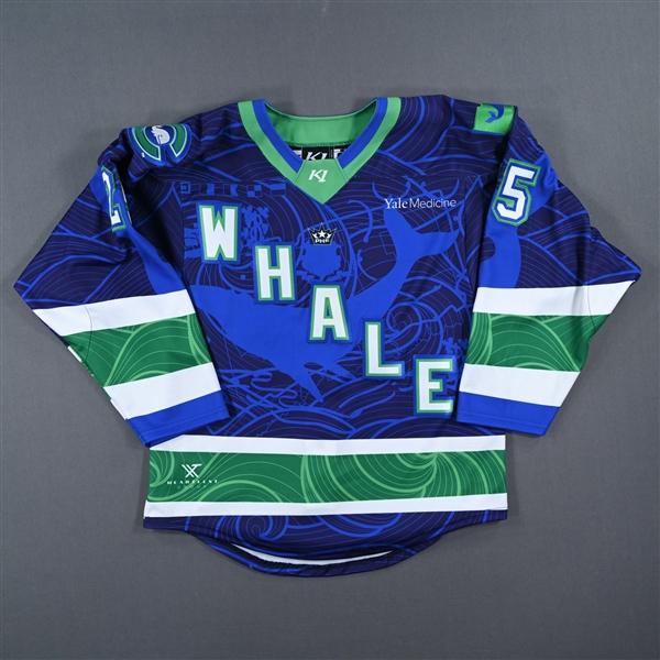 (NNOB), No Name On Back<br>Dark Seas Third Set 1 - Game-Issued (GI)<br>Connecticut Whale 2022-23<br>#25 Size: SM