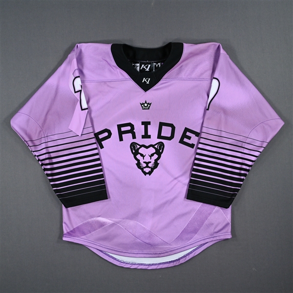 Gonsalves, Chloe<br>Hockey Fights Cancer - Worn February 18, 2023<br>Boston Pride 2022-23<br>#7 Size: MD