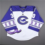 (NNOB), No Name On Back<br>Alzheimers Awareness - Game-Issued (GI)<br>Connecticut Whale 2022-23<br>#30 Size: XL Goalie