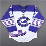 Hlinka, Janka<br>Alzheimers Awareness - Worn February 18, 2023 vs. Toronto Six<br>Connecticut Whale 2022-23<br>#27Size: MD