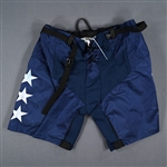 Hathaway, Garnet<br>Navy, Bauer Pants Shell - Worn in Stadium Series and on February 21, 2023<br>Washington Capitals 2022-23<br>#21 Size: Large
