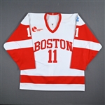 Moran, Mike *<br>White<br>Boston University Terriers 2013-15<br>#11 Size: 54