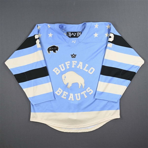 Fieseler, Samantha<br>Heritage Set 1 w/ May 14 Patch<br>Buffalo Beauts 2022-23<br>#2 Size: LG