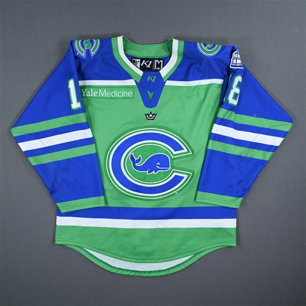 Bates, Hannah<br>Green Set 1 / Playoffs<br>Connecticut Whale 2022-23<br>#18Size: MD
