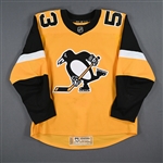 Blueger, Teddy *<br>Third- Photo-Matched<br>Pittsburgh Penguins 2018-19<br>#53 Size: 56