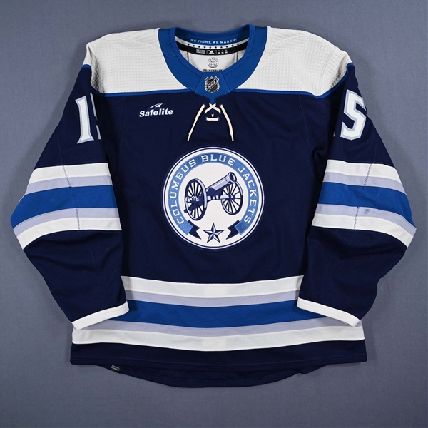 Bayreuther, Gavin<br>Third Set 1<br>Columbus Blue Jackets 2022-23<br>#15 Size: 56