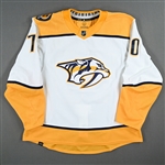 Afanasyev, Egor<br>White Set 1 - NHL Debut<br>Nashville Predators 2022-23<br>#70 Size: 58