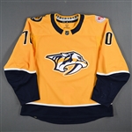 Afanasyev, Egor<br>Gold Set 3 w/ The Covenant School Patch<br>Nashville Predators 2022-23<br>#70 Size: 58