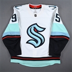 Burakovsky, Andre<br>White Set 2<br>Seattle Kraken 2022-23<br>#95 Size: 56