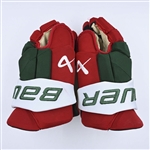 Bahl, Kevin<br>Bauer Vapor 3X Gloves (Heritage Colors)<br>New Jersey Devils 2022-23<br>#88 Size: 15"