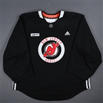 Blackwood, Mackenzie<br>Black Practice Jersey w/ RWJ Barnabas Health Patch<br>New Jersey Devils 2022-23<br>#29 Size: 58G