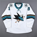 Thornton, Joe *<br>White<br>San Jose Sharks 2019-20<br>#19 Size: 58+