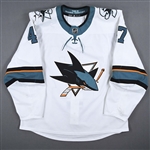 Ryan, Joakim *<br>White Playoffs - Photo-Matched<br>San Jose Sharks 2018-19<br>#47 Size: 54