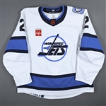 DeMelo, Dylan *<br>White Reverse Retro<br>Winnipeg Jets 2022-23<br>#2 Size: 56