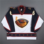 Lessard, Francis *<br>White 1st Regular Season<br>Atlanta Thrashers 2002-03<br>#6 Size: 58