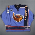 Exelby, Garnet *<br>Third Set 1<br>Atlanta Thrashers 2003-04<br>#2 Size: 58