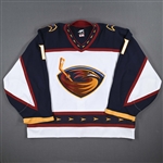 Dunham, Mike *<br>White Set 1<br>Atlanta Thrashers 2005-06<br>#1 Size: 58G