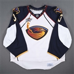 Pavelec, Ondrej *<br>White Set 1 w/All Star Patch (RBK 1.0) NHL Debut<br>Atlanta Thrashers 2007-08<br>#33 Size: 58G