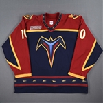 Lambert, Denny *<br>Blue w/ NHL 2000 patch<br>Atlanta Thrashers 1999-00<br>#10 Size: 58