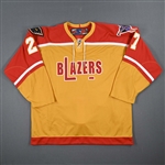 Meloche, Eric *<br>Philadelphia Blazers Throwback Night - Game-Issued (GI) - Autographed<br>Philadelphia Phantoms 2004-05<br>#2754