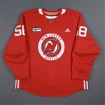 Biggar, Zach<br>Black Practice Jersey w/ RWJ Barnabas Health Patch - CLEARANCE<br>New Jersey Devils <br>#58 Size: 56