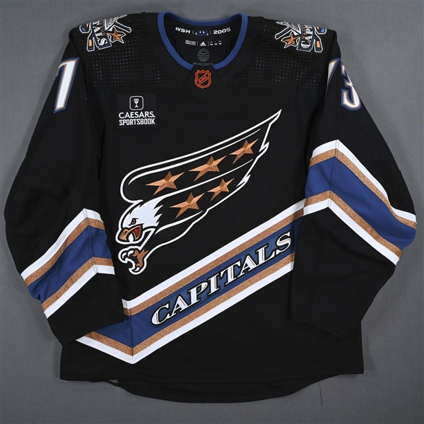 Sheary, Conor<br>Black Reverse Retro Set 3<br>Washington Capitals 2022-23<br>#73 Size: 54