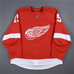 Vrana, Jakub *<br>Red Set 1 - Photo-Matched to Four-Goal Game<br>Detroit Red Wings 2020-21<br>#15 Size: 54