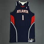 Evans, Maurice<br>Navy Set 2<br>Atlanta Hawks 2009-10<br>#1 Size: 50+4