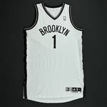 Watson, C.J. *<br>Black - Regular Season and Playoffs - Photo-Matched to 6 Games - Worn 6 Games <br>Brooklyn Nets 2012-13<br>#1 Size: L +2