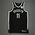 Irving, Kyrie *<br>Black Icon Edition - Worn 1/5/2021<br>Brooklyn Nets 2020-21<br>#11 Size: 50+4