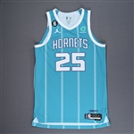 Washington Jr., P.J.<br>Teal Icon Edition - Worn 3/20/2023<br>Charlotte Hornets 2022-23<br>#25 Size: 50+6