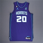 Hayward, Gordon<br>Purple Statement Edition - Worn 3/11/2023<br>Charlotte Hornets 2022-23<br>#20 Size: 50+6