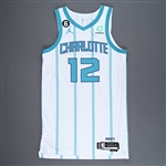 Oubre Jr., Kelly<br>White Association Edition - Worn 3 Games - (3/3/23, 3/9/23, 3/14/23)<br>Charlotte Hornets 2022-23<br>#12 Size: 46+6