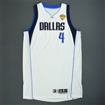 Butler, Caron *<br>White Finals Game-Issued (GI)<br>Dallas Mavericks  2010-11<br>#4 Size: 2XL+4