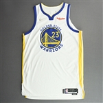 Green, Draymond<br>White Association Edition - 2022 NBA Playoffs - Western Conference First Round - Game 3 - Worn 4/21/22<br>Golden State Warriors 2021-22<br>#23 Size: 52+4