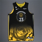 Green, Draymond<br>Black City Edition - Worn 3/5/2023<br>Golden State Warriors 2022-23<br>#23 Size: 52+4