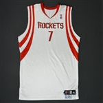 Lowry, Kyle *<br>White Regular Season - Photo-Matched to 13 Games - Worn 13 Games (12/3/09, 12/5/09, 12/15/09, 12/22/09, 12/29/09, 1/9/10, 1/13/10, 1/18/10, 1/27/10, 1/29/10, 3/13/10, 3/15/10,...