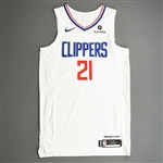 Beverley, Patrick<br>White Association Edition - Worn 11/11/19 (1 of 2) <br>Los Angeles Clippers 2019-20<br>#21 Size: 48+4